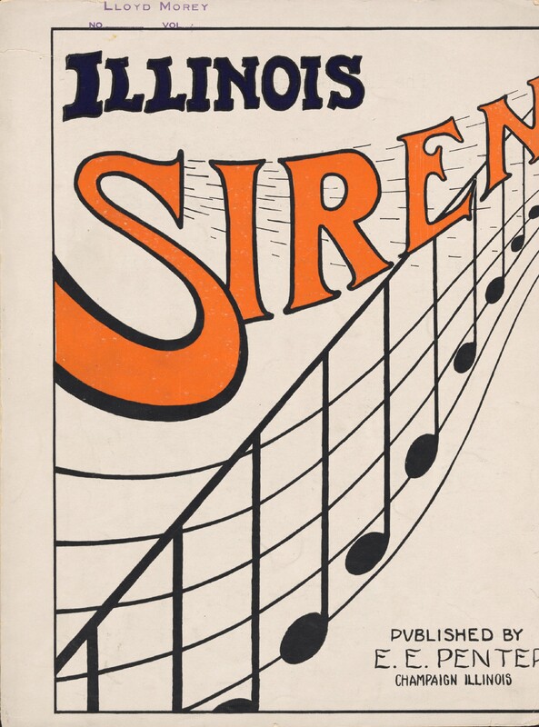 Cover artwork for the sheet music featuring illustrated staff music and a siren horn represented by the letter S in the word Siren.