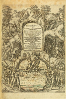 Title page with surrounding illustrations depicting people working in mines