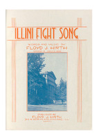 Cover and sheet music for the song "Illini Fight Song."