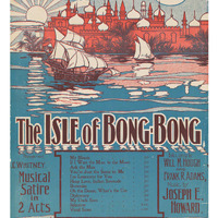 Cover depicting harbor and palace, sheet music, and back cover.