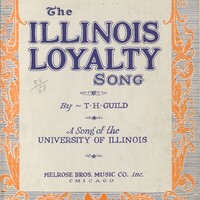 Cover artwork for sheet music.
