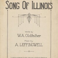 Cover artwork for the sheet music.
