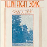 Cover artwork for the sheet music "Illini Fight Song."