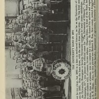 University band posed with instruments.