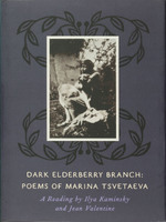 Front cover of the book featuring a black and white image of Marina T︠S︡vetaeva holding a dog.