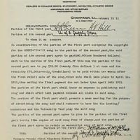 Letter about a song contract.